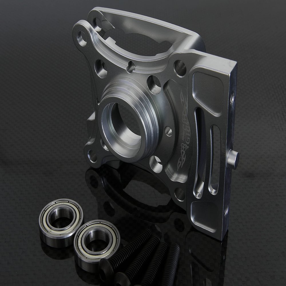 GTBRacing CNC Aluminum Metal MTXL Integration Clutch Carrier Bell with Bearing for 1/5 RC Car LOSI MTXL Upgrade Part (Silver)