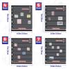 Gersoniel 10 Sheets Pages Postage Stamp Album Pages 11x 8.58 Inch Stamp Collecting Supplies 9 Hole Standard for Binder(4/5/6/7 Rows) view 3