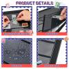 Gersoniel 10 Sheets Pages Postage Stamp Album Pages 11x 8.58 Inch Stamp Collecting Supplies 9 Hole Standard for Binder(4/5/6/7 Rows) view 4