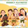 9 Pieces Valentine's Day Bear Cute Stuffed Animals 10 Inch Soft Plush Stuffed Bears Toy Gift Bulk with Bow Tie Kids Boys Girls Graduation Baby Shower Birthday Party Gift(Dark Brown, Golden, White) view 2