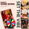 iElyiEsy 18 Inch Spinning Wheel for Prize 14 Slots Tabletop Prize Wheel Spinner with Stand, Dry Erase Marker and Eraser for Trade Show Carnival Party Pub Fortune Game view 2