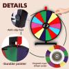 iElyiEsy 18 Inch Spinning Wheel for Prize 14 Slots Tabletop Prize Wheel Spinner with Stand, Dry Erase Marker and Eraser for Trade Show Carnival Party Pub Fortune Game view 3