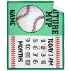 Personalized Baby Month Blanket Name Blanket | Monthly Milestone Blanket for Newborn Boy Girl | 30"x40" | Baseball Theme Ultra Soft Customized Throw Blanket with Name view 1