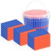 Pokiiulk Refill Darts Bullets Compatible with Nerf Guns N-Strike Elite Series, 300PCS Refill Darts Premium Foam Bullets Pack with Portable Storage Bucket view 1