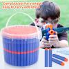 Pokiiulk Refill Darts Bullets Compatible with Nerf Guns N-Strike Elite Series, 300PCS Refill Darts Premium Foam Bullets Pack with Portable Storage Bucket view 3