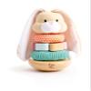 Hape Bunny Stacker|Wooden Stacking Rings|Wobble Learning Tower Developmental Toy, for Babies 10 Months+ view 1