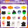 MGparty 48pcs Halloween Squishies Toys for Kids Halloween Party Favors Halloween Goodie Bag Fillers Prizes Halloween Decorations Stress Relief Favor Toys for Kids view 2