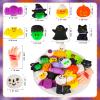 MGparty 48pcs Halloween Squishies Toys for Kids Halloween Party Favors Halloween Goodie Bag Fillers Prizes Halloween Decorations Stress Relief Favor Toys for Kids view 4