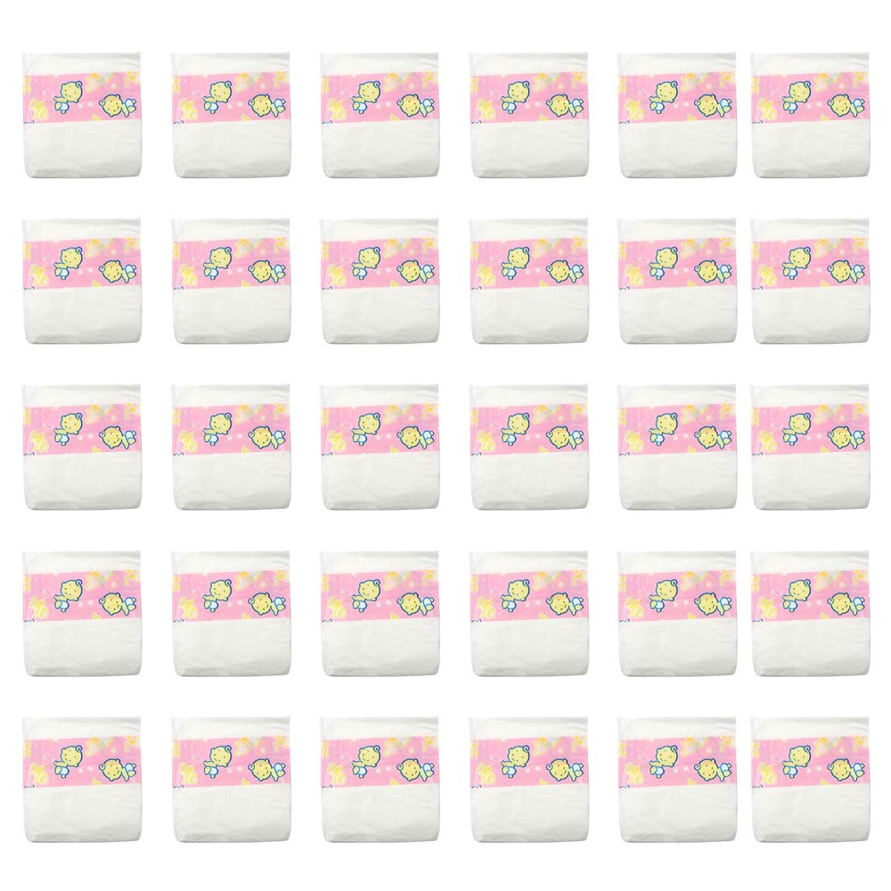 CHAREX Baby Doll Diapers Pack - 30 Pieces Newborn Dolls Diapers Refill, Doll Accessories Fits 18-24 Inch Reborn Dolls for Ages 3+