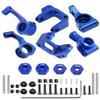 ARRCat Alloy Caster Block&Steering Blocks&Rear Stub Axle Carriers Upgrades Parts for Ecx 1/10 2WD Ruckus/Axe/Brutus/Circuit/AMP MT/AMP DB/AMP CRUSH/K&N Torment,RC Hop-Up Parts,Navy Blue view 1