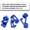ARRCat Alloy Caster Block&Steering Blocks&Rear Stub Axle Carriers Upgrades Parts for Ecx 1/10 2WD Ruckus/Axe/Brutus/Circuit/AMP MT/AMP DB/AMP CRUSH/K&N Torment,RC Hop-Up Parts,Navy Blue view 3