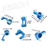 ARRCat Upgrade Part for 1/10 ECX 2WD,Alloy Caster Block&Steering Blocks&Rear Stub Axle Carriers Wheel Hex Hubs for Ecx 1/10 2WD Ruckus Axe Brutus Circuit Crush K&N Torment,RC Hop-Up Parts,Blue view 4