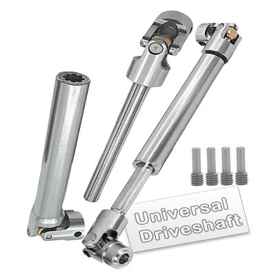 2PCS RC Crawler Drive Shaft for 1/10 SCX10 TRX6 Wraith Red cat Capra GEN8 D90 TF2 RC 4WD,ARRCat Stainless Steel Universal Driveshaft RC Upgrades Part Hop Ups,(138-215 MM)