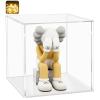 LANSCOERY Acrylic Display Case, Assemble Showcase Display Box for Collectibles, with Dustproof & Seamless Display Design, 9x9x9inch White Base view 1