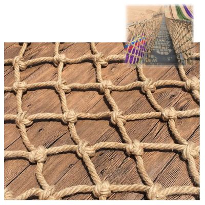 Children Safety Rope Net Playground Climbing Netting Heavy Duty Hemp Rope Cargo Net Treehouse Stair Railing Protection Net Kids Swing Decoation Grid 10cm (Size : 1 * 7m(3 * 22ft))