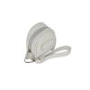 Zippered Premium Vegan Leather Pacifier case with Clasp, Hold 2 Pacifier or Nipple Shield case Measures 3.8 Insulated Pacifier Holder for Diaper Bag - Pacifier Box (Grey) view 2
