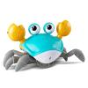 PintreeLand Crawling Crab Baby Toys Upgrade Version - 3 Speed & Music Control, Infant Tummy Time Interactive Walking Toddler Toy for 3 4 5 6 7 8 9 10 11 12 Year Old Boys or Girls (Blue) view 1
