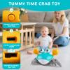 PintreeLand Crawling Crab Baby Toys Upgrade Version - 3 Speed & Music Control, Infant Tummy Time Interactive Walking Toddler Toy for 3 4 5 6 7 8 9 10 11 12 Year Old Boys or Girls (Blue) view 2