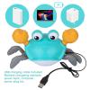 PintreeLand Crawling Crab Baby Toys Upgrade Version - 3 Speed & Music Control, Infant Tummy Time Interactive Walking Toddler Toy for 3 4 5 6 7 8 9 10 11 12 Year Old Boys or Girls (Blue) view 4