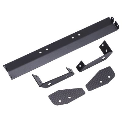 Dilwe RC Rear Wing Set, Aluminum Alloy + Carbon Fiber 165mm Length RC Tail Rear Spoiler Wing for HSP, Kyosho, Sakura, LC RC Truck Car 1/10 RC Car Body Wing Parts
