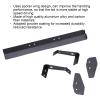 Dilwe RC Rear Wing Set, Aluminum Alloy + Carbon Fiber 165mm Length RC Tail Rear Spoiler Wing for HSP, Kyosho, Sakura, LC RC Truck Car 1/10 RC Car Body Wing Parts view 4