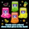 Original Stationery Glow in The Dark Slime Kit - Multicolor, Ages 7 & Up - DIY Slime Making Kit with Glow Powder, Foam Beads & Glitter - Neon, Crunchy & Jelly Cube Textures for Kids view 2