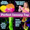Original Stationery Glow in The Dark Slime Kit - Multicolor, Ages 7 & Up - DIY Slime Making Kit with Glow Powder, Foam Beads & Glitter - Neon, Crunchy & Jelly Cube Textures for Kids view 3