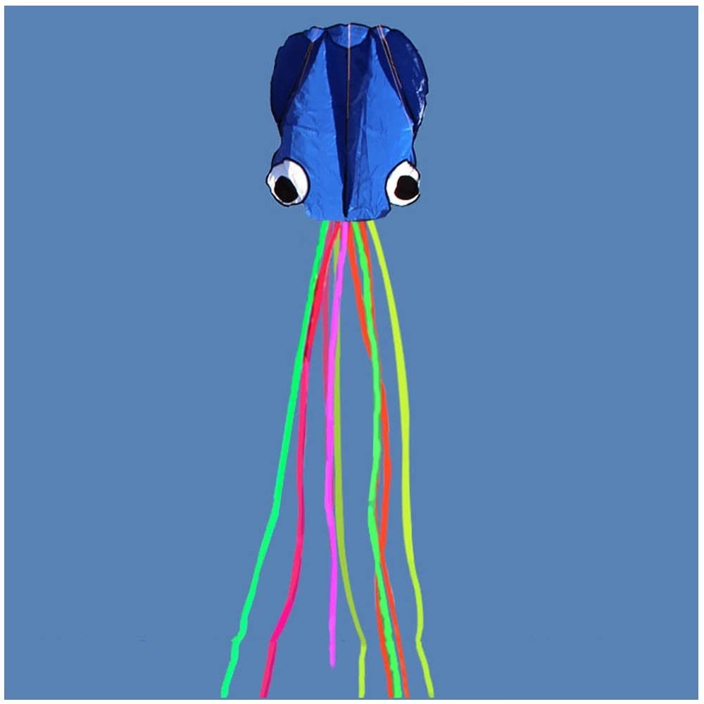 5.5M Soft Octopus Kite Easy to Assemble and Fly Kite, Fly Kite for Boys and Girls, Can Take Off Even in Low Wind LSDRALOBBEB 0408(Color:9,Size:)