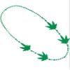 blinkee Pack of 24 Non Light Up 4 Charm Pot Leaf Opaque Green Necklace view 2