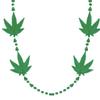 blinkee Pack of 24 Non Light Up 4 Charm Pot Leaf Opaque Green Necklace view 3