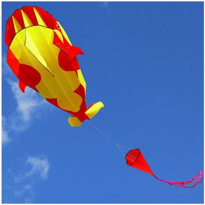 Large Soft Kite Killer Whale Kite with 100M Flying Line and Spool for Kids and Adults Beach Travel Outdoor Games, Toys for Beach and Outdoors(Color:B,Size:)