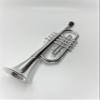 My First Toy Trumpet for Kids in Silver Finish with 4 Keys is a Great Learning Kid Toy Instrument and Teaching Tool for Children Ages 3+ BPA Free. view 4