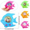 Cotiny 16 Pieces Fish Ring Toss Games Handheld Water Fish Colorful Arcade Retro Pocket Toys for Kids Retro Game Party Favors Game Prizes Travel Pastime view 2