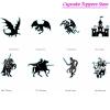 24Pcs Dragon Knight Birthday Cupcake Toppers Castle Cupcake Picks Flying Dragon Theme Birthday Party Decorations for Medieval Theme Fairy Tale Fantasy Baby Shower 1st Birthday Party Supplies view 2