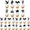 24Pcs Dragon Knight Birthday Cupcake Toppers Castle Cupcake Picks Flying Dragon Theme Birthday Party Decorations for Medieval Theme Fairy Tale Fantasy Baby Shower 1st Birthday Party Supplies view 4