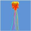 5.5M Soft Octopus Kite Easy to Fly Gift for Parents and Kids with 100M Flying Line and Spool LSDRALOBBEB 0408(Color:12,Size:) view 1