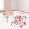Baby Sit-to-Stand Learning Walker, 2 in 1 Baby Walker for Girls Boys, Educational Baby Push Walkers with Entertainment Activity Table, Baby Music Learning Toy Gift for Infant Boys Girls (Pink) view 3