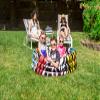 Poolmaster Inflatable Swimming Pool Kiddie Pool, Rainbow Zebra view 4