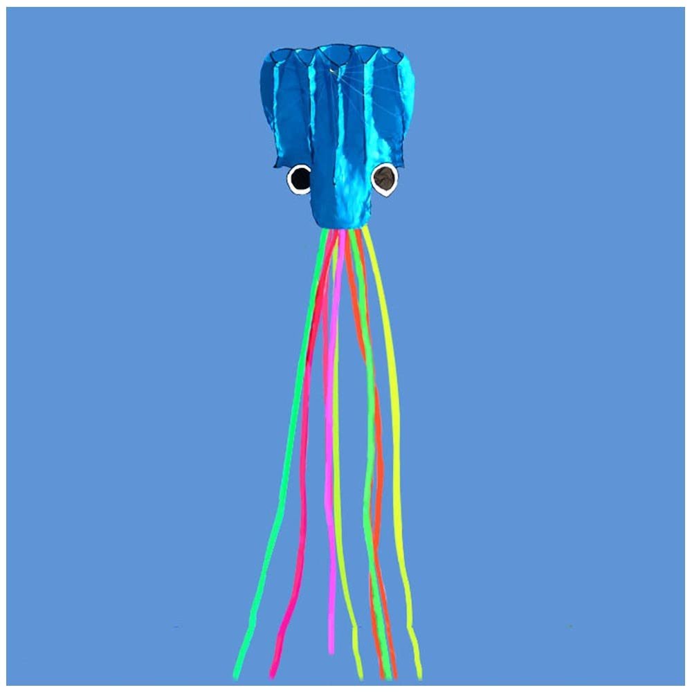 5.5M Soft Octopus Kite Easy to Assemble and Fly Kite, Fly Kite for Boys and Girls, Can Take Off Even in Low Wind LSDRALOBBEB 0408(Color:8,Size:)