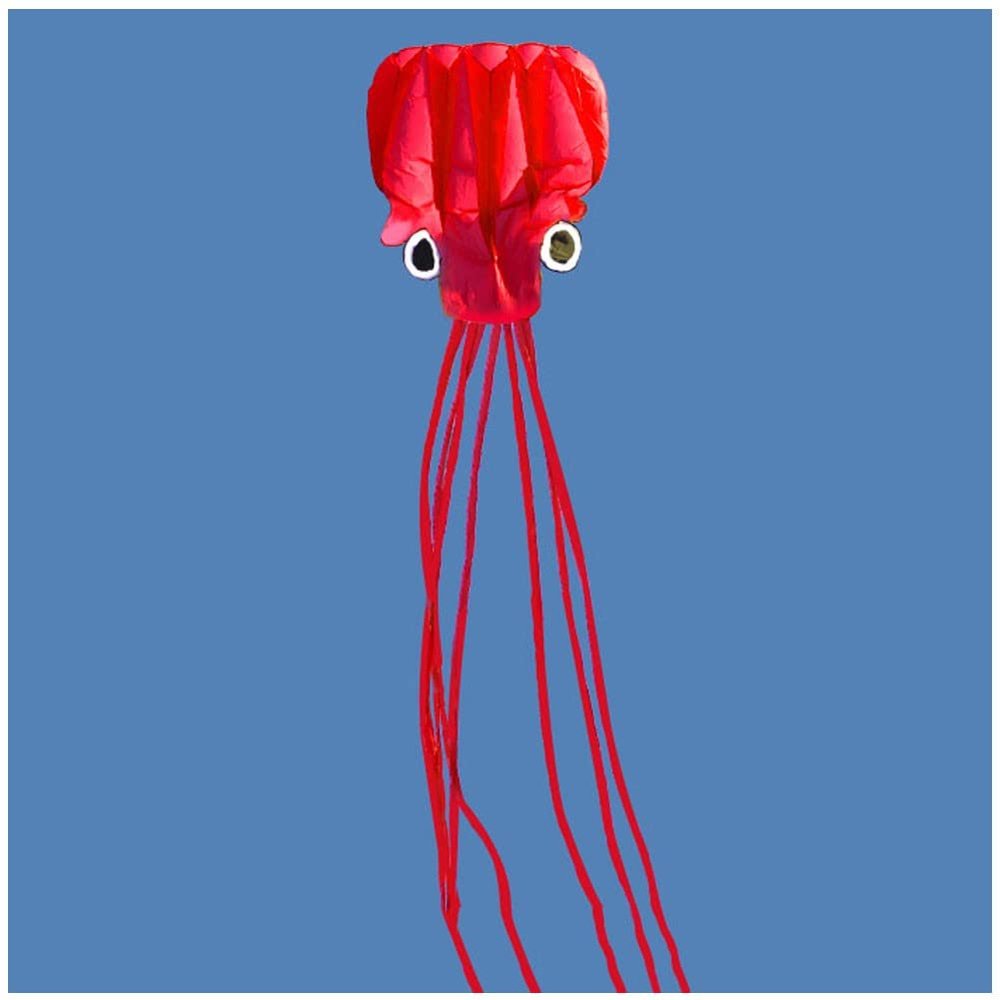 5.5M Soft Octopus Kite Easy to Assemble and Fly Kite, Fly Kite for Boys and Girls, Can Take Off Even in Low Wind LSDRALOBBEB 0408(Color:3,Size:)