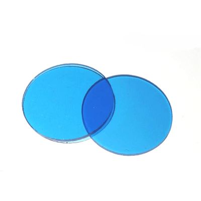Lab Microscope Slides 32/35mm Color Glass Microscope Microscope Parts (Color : Blue, Diameter : 32mm)