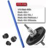 Center Driveshaft 6855 & Complete Slipper Clutch 6878 Metal Differential Gear with 32 Pitch 15T/17T/19T Pinions Gear Set for 1/10 Slash 4X4 VXL/Platinum/Ultimate,Navy Blue view 2
