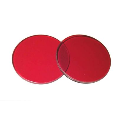 Lab Microscope Slides 32/35mm Color Glass Microscope Microscope Parts (Color : Red, Diameter : 35mm)