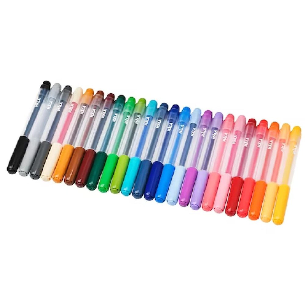 I-K-E-A MLA Felt-Tip Pen Mixed Colors Polypropylene (pack of 24)