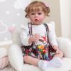 Pinky Reborn Baby Dolls 28 Inch Girl Realistic Silicone Vinyl Newborn Baby Dolls Lifelike Baby with Clothes & Toy Accessories for Age3+ view 1