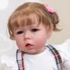 Pinky Reborn Baby Dolls 28 Inch Girl Realistic Silicone Vinyl Newborn Baby Dolls Lifelike Baby with Clothes & Toy Accessories for Age3+ view 2