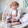 Pinky Reborn Baby Dolls 28 Inch Girl Realistic Silicone Vinyl Newborn Baby Dolls Lifelike Baby with Clothes & Toy Accessories for Age3+ view 4