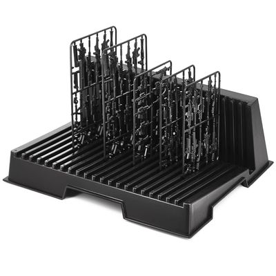 Model Pieces Shelves for Gundam,Holder Stand Organizer Rack for Gundam Model Action Figures DIY Model Making Accessories,Plastic Tool Storage Container for Gundam Hobby Model Making Parts,Black