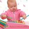 Yulejo 60 Pack Rhythm Music Sticks Wood Classroom Music Rhythm Sticks Colorful Wood Sticks Percussion Instruments, 12 x 1/2 Inch, 6 Colors view 4