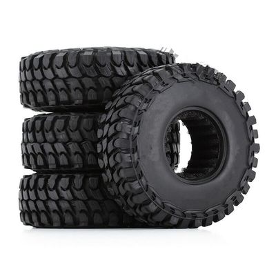 1.0" RC Crawler Tires Wheels 4PCS for Axial SCX24 1/24 RC Crawler